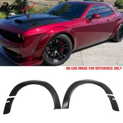 Fits 2018-2023 Dodge Challenger Widebody OE Style Front Fender Flares Unpainted 2PCS