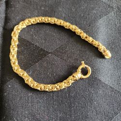 14 Karat Gold Rope Bracelet 