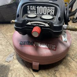 central pneumatic air compressor 3 gallon