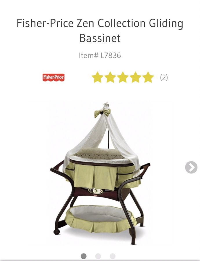 Fisher price zen gliding bassinet hotsell