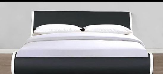 spring box Queen bed with mattress and spring box