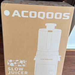 ACOQOOS Juicer Machines, 6.5" Extra Large Feed Chute Cold Press Juicer 3-IN-1 with Sorbet & Nut Milk, BPA Free, Easy to Clean, 100 OZ Hopper, Graphite