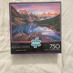 Buffalo Games - Mountains on Fire - Chip Phillips - 1000 Piece Jigsaw Puzzle for Adults - Challenging Mountain Sunset Puzzle Perfect for Game Nights -