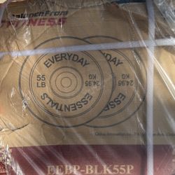 Everyday Fitness 55lb Bumper Plates