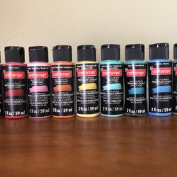 Lot of 9 Craft Smart Multi-Surface Premium Chalky Acrylic Paint
