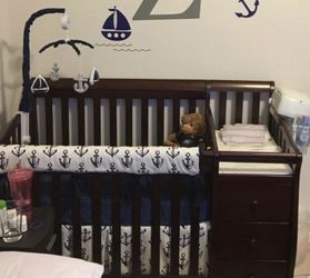 Nautical Mini Crib Bedding