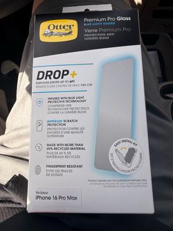 NEW OtterBox Premium Pro Glass Blue Light Guard – iPhone 16 Pro Max – $30