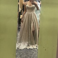 Gold Prom Dress 