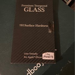 IPhone Tempered glass screen Protector For 7/7S /In Unopened Case.
