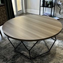 Round Coffee Table and Two End Tables