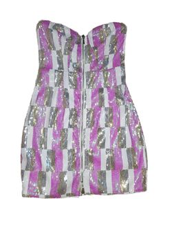 NWT Hello Molly Club Sequins Strapless Dress Sz XS