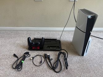 PS5 Slim Disc Version Bundle ( Controller, wires,dock stand)