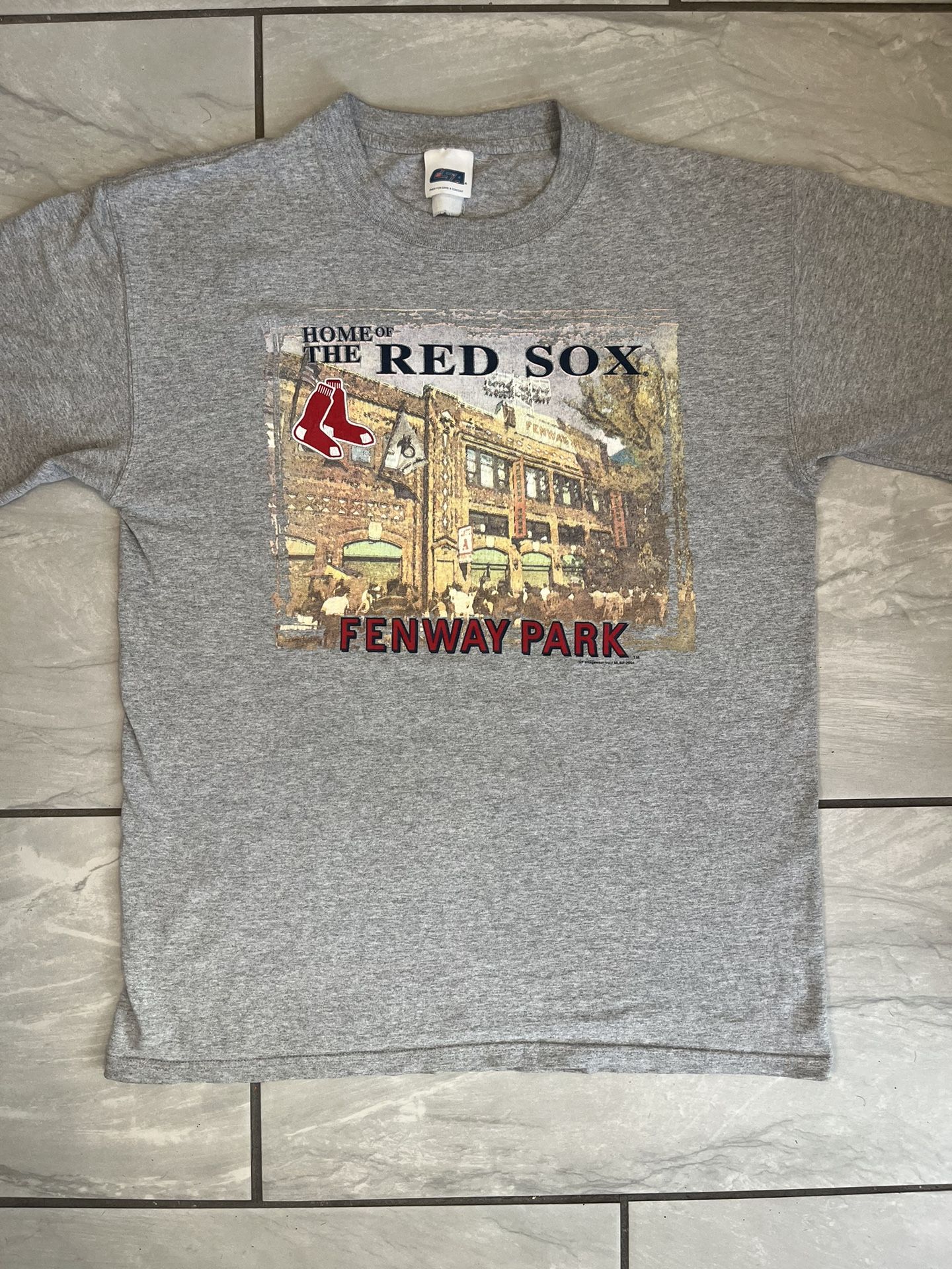 Vtg 2004 Boston Red Sox Fenway Park Graphic T Shirt World Series Size Large