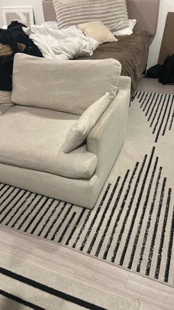 Cloud couch Dupe and huge rug