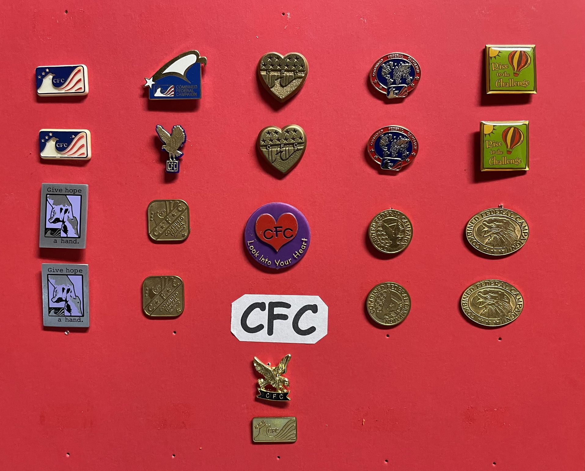 CFC Combined Federal Campaign Lapel Pin Collection for Sale in Austin ...