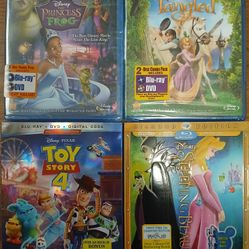 New Disney Blu Ray DVDs 