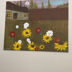 Large Beautiful Painting In Canvas