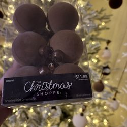 Brand new Hobby Lobby Flocked Ornaments