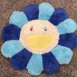Takashi Murakami Flower Plush Plushy Pillow Blue