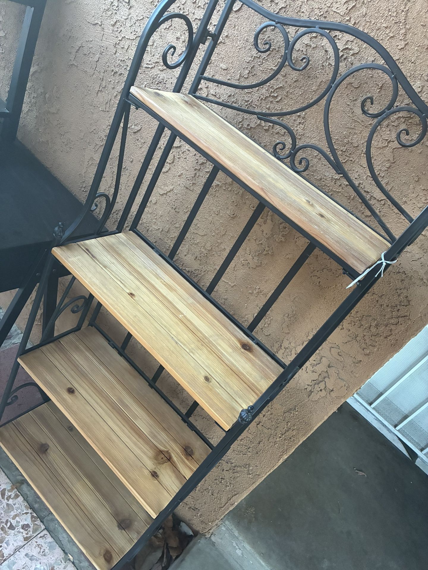 Super Cute Heavy Wooden Bakers Rack