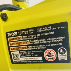 RYOBI TSS702 10 Amp Corded 7-1/4 in. Compound Sliding Miter Saw