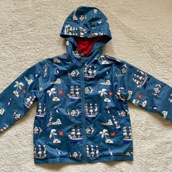 Kids 5/6 Rain Coat Jacket, Pirate Blue*Shipping Available*