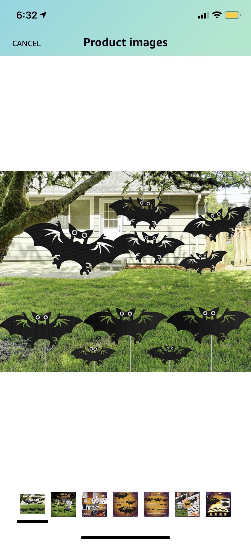 Bats Halloween Decoration Indoor and Outdoor Yard Sign
