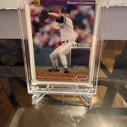 Roger Clemens Jersey Fusion Game Used Patch Card
