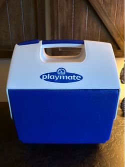 Igloo Playmate Pal 7 Qt Cooler in blue and white Hardsided