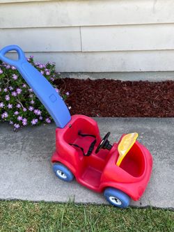 Toddler Kids Step2 Push Around Buggy Ride On Car Push Car Seat Belt & Storage