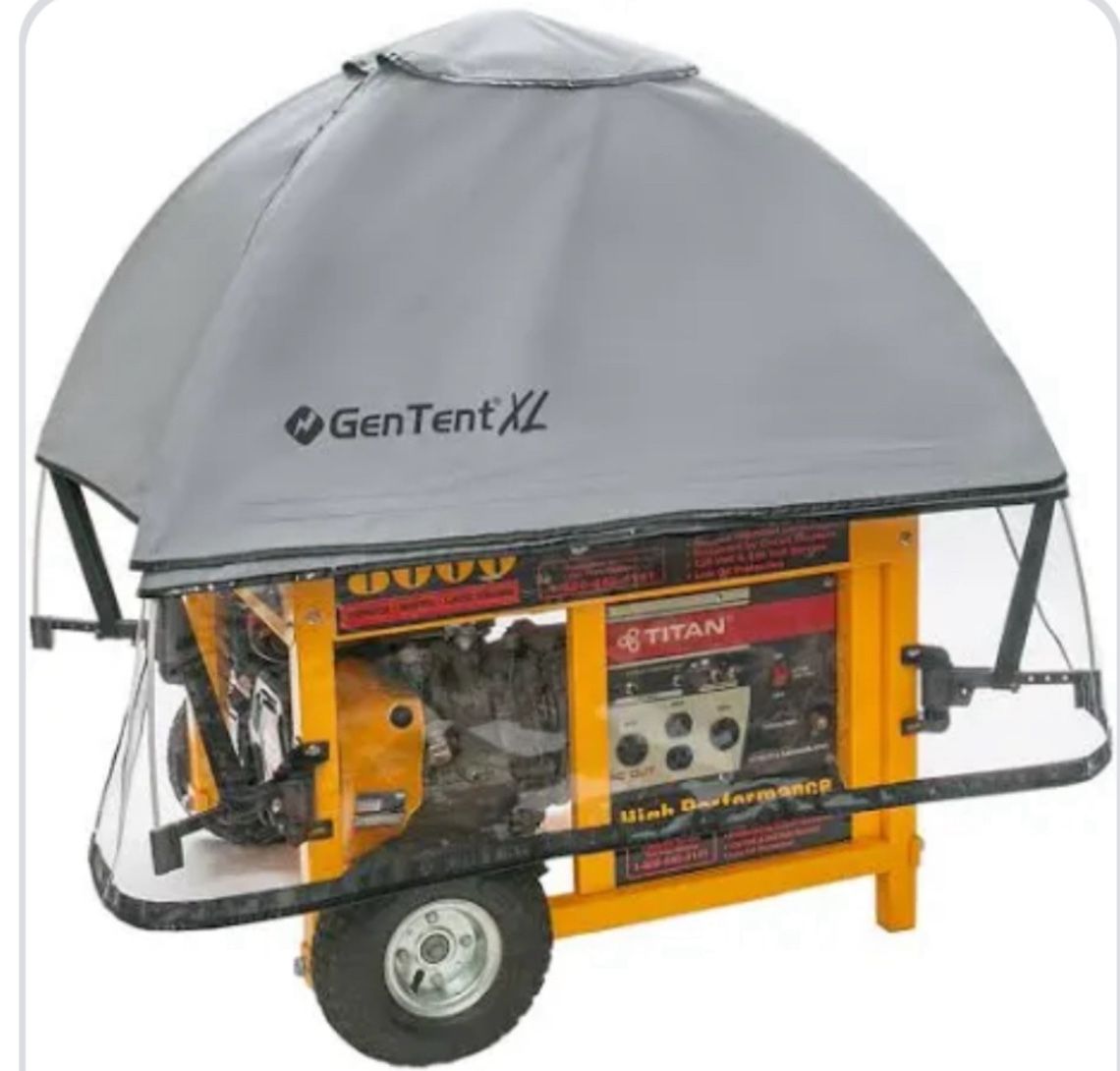 GenTent XL Grey Generator Tent Cover! New open box. Retails $184.99