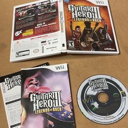 Guitar Hero III 3 Legends of Rock (Nintendo Wii, 2007) COMPLETE CIB TESTED