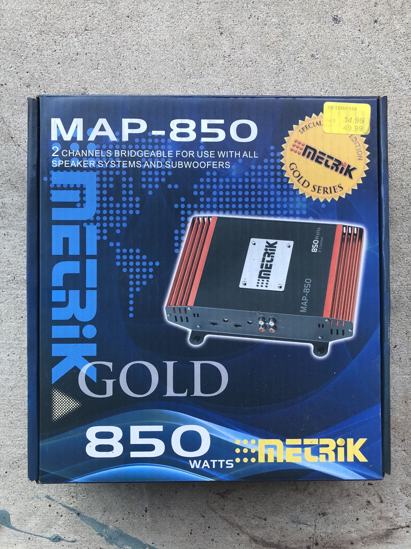 METRIK MAP-850 Gold Amplifier (850 watts)