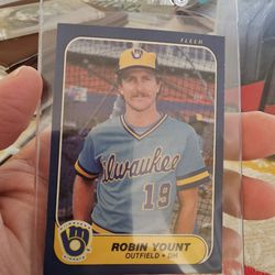 Robin Yount Paul Molitor '86 Fleer Baseball Cards 