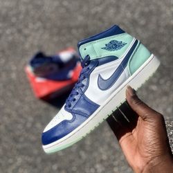 Jordan 1 Mid “Mystic Navy Blue Mint Foam”‼️🔥