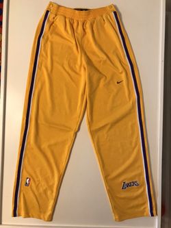 Nike 2000’s Los Angeles Lakers NBA Authentic Team Breakaway Warm-Up Pants — Size Medium