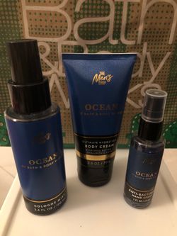 #1 Bath & Body Works Halloween Gift Basket with Ocean for men