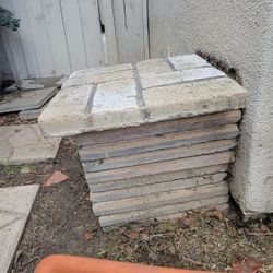 STEP STONES - Concrete Pavers - Square- TAN  Color