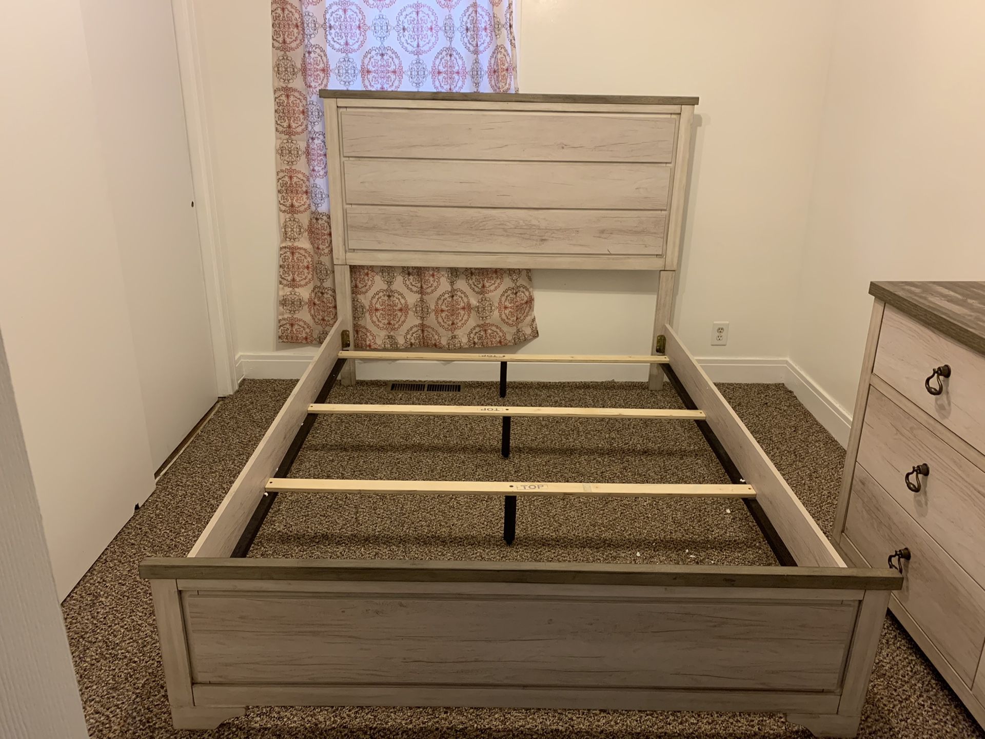 Queen size frame and dresser
