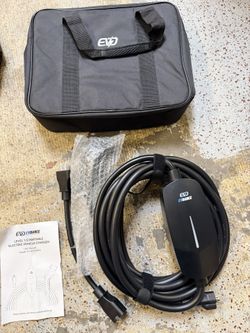 Level 1&2 EV Charger, Electric Vehicle Portable Charger with 25FT Cable, Home EV Charging Station for J1772 Electric Cars, 16Amp 110V-240V, NEMA 6-20 