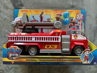 PAW Patrol Marshall Transforming City Firetruck — New/Sealed
