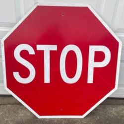 STOP sign - authentic - metal