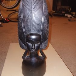 Antique Vintage African Hand Carved Wooden Figures