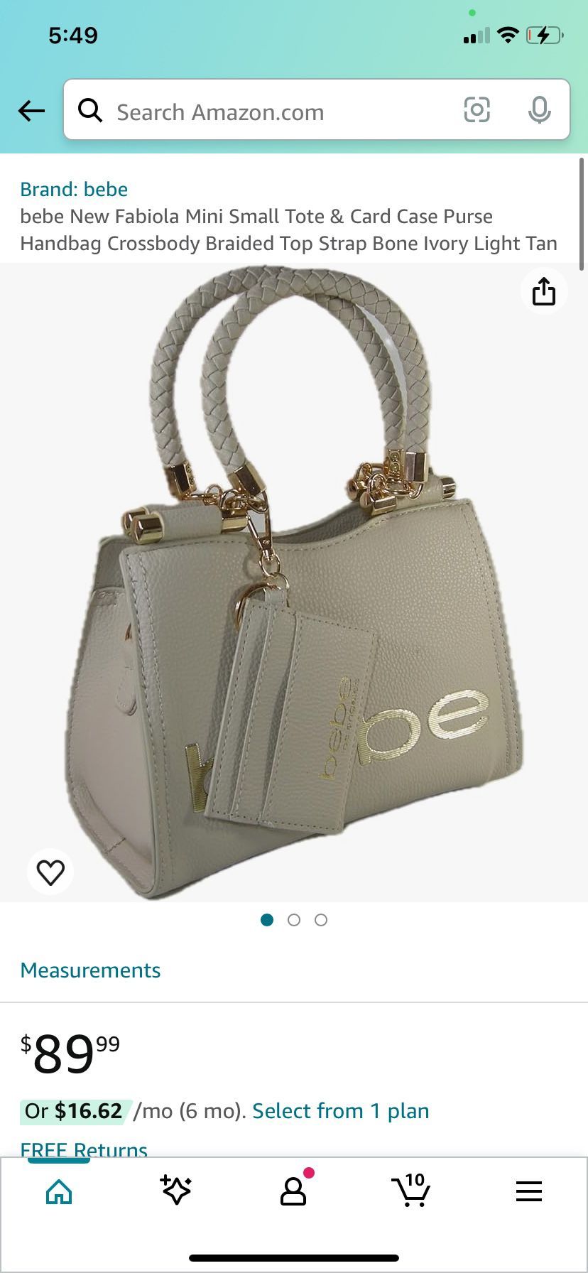 bebe handbag/crossbody 