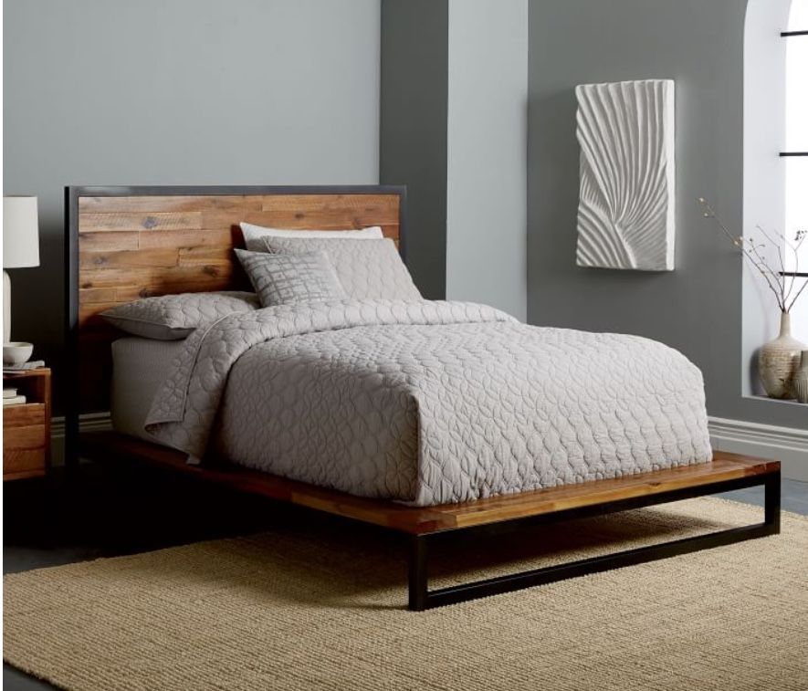 West Elm Logan Platform Queen Bed frame
