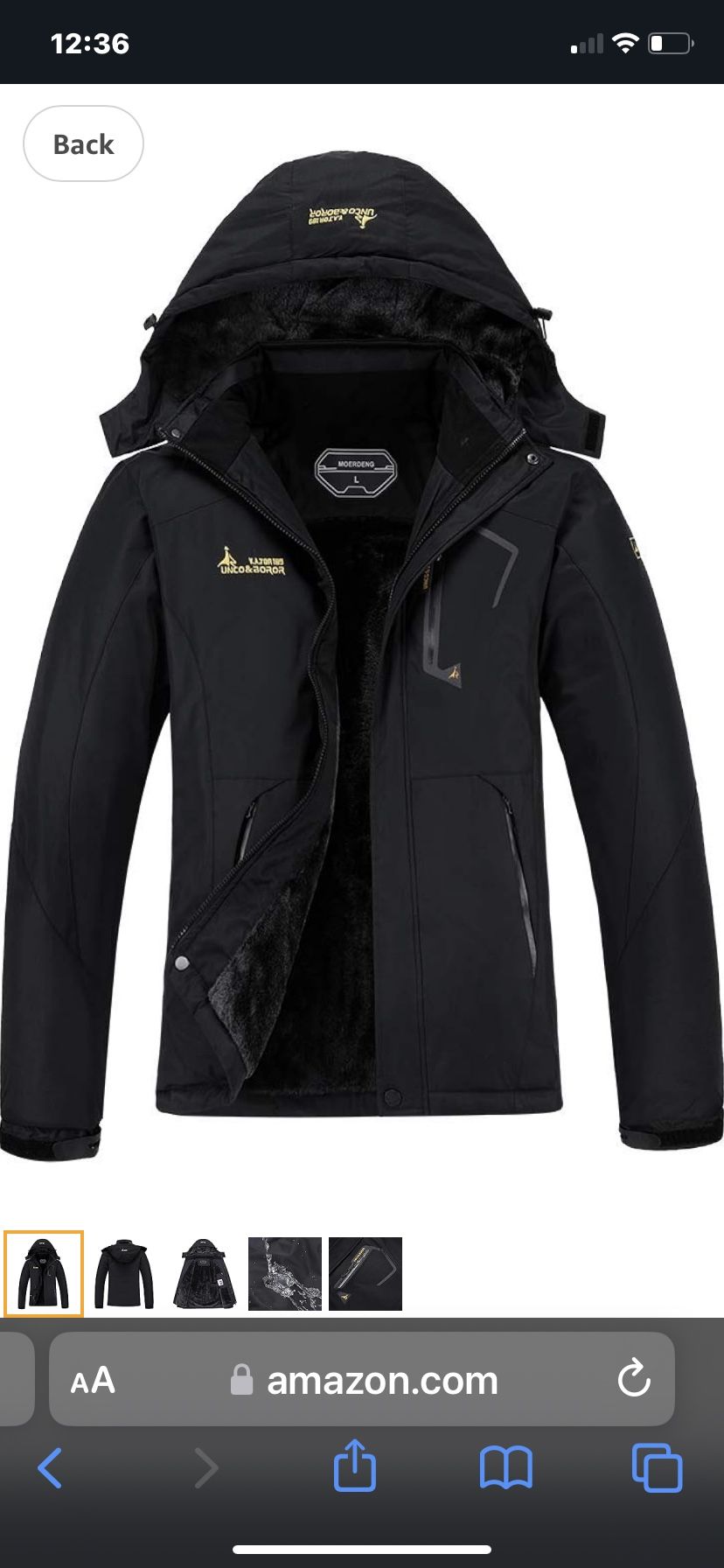 Brand new, Attractive, NEVER WORN, Women’s Medium Black Snow Jacket