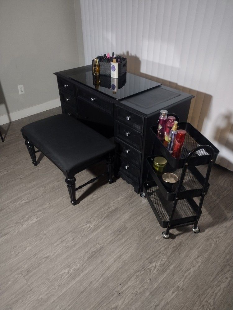 Desk & Stool Bench/Cart