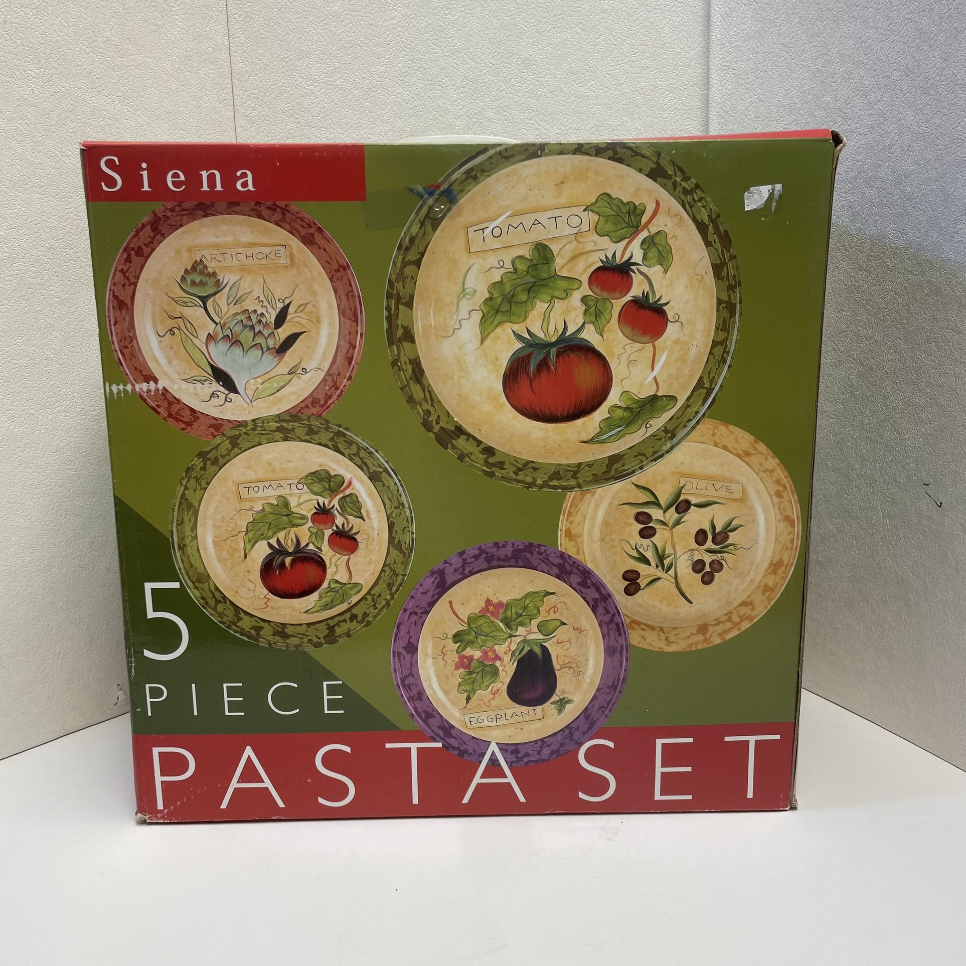 5 Piece Pasta Set Certified International Susan Winget Siena Serving Bowl 4 Ind.