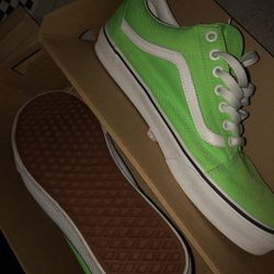 Vans Low Top Neon Green Sk8 Hi 