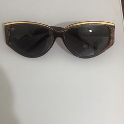 Laura Biagiotti Brown & Gold Sunglasses